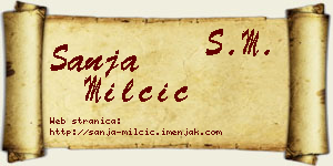 Sanja Milčić vizit kartica